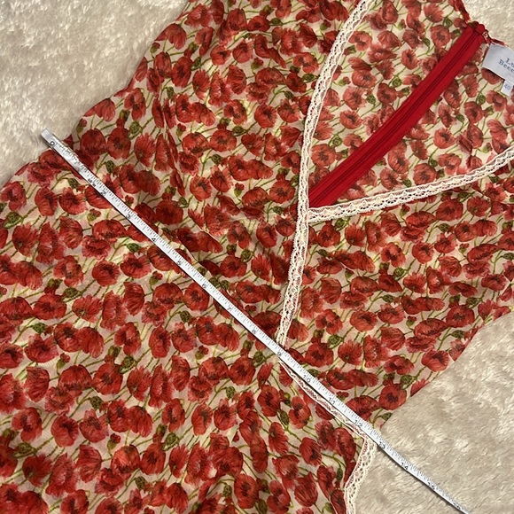 LUISA BECCARIA Micro Poppies Midi Dress - Picture 16 of 17